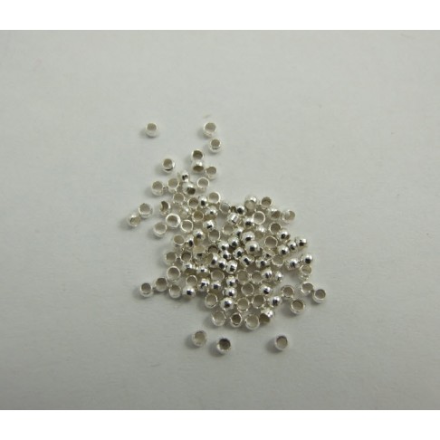 7-00011 spaustukai sidabruoti, 1.5mm, kaina už įpakavimą, (apie 100 vnt.)