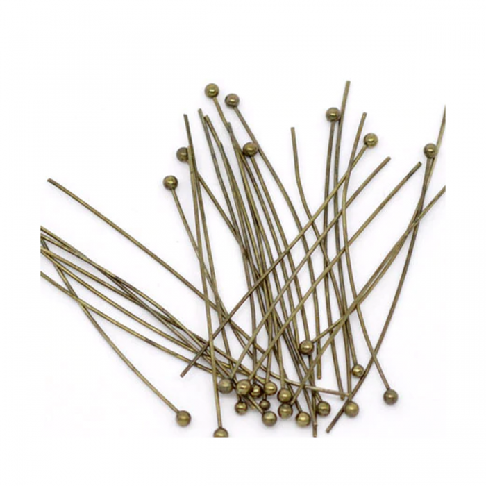 ZAL-32459 Vinutės, send., žalvario sp., su burbuliuku, 30x0.7mm, už 30vnt.