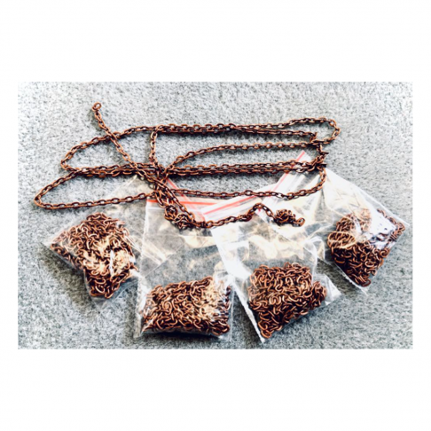 VAR-G-4391  Grandinėlė, 3x4mm, 1 metras