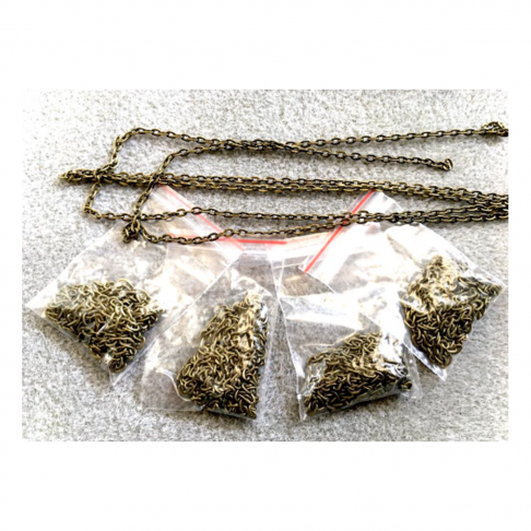 SID-G-4392  Grandinėlė, 3x4mm, 1 metras