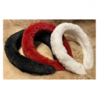 LR-SM7  Lankelių rinkinys, su kailiuku, 3 vnt, Baltas, Bordo, Juodas:)