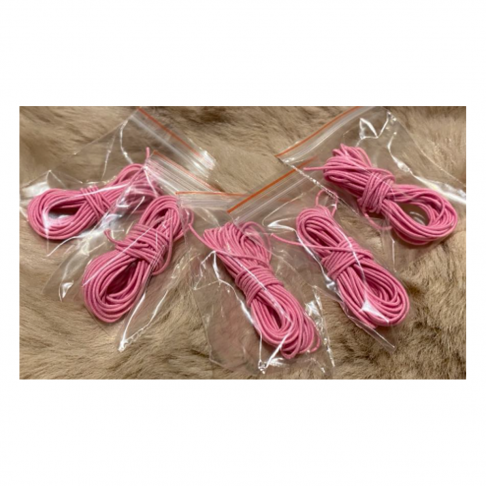 G-08-020 Gumytė , 0.8mm, 2.30 metro, ROŽINĖ.