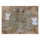 DT-AP-8013  Detalė-aplikacija, klijuojama, 30x22mm, "Meškutis", 1 vnt.