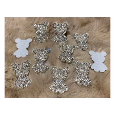 DT-AP-8013  Detalė-aplikacija, klijuojama, 30x22mm, "Meškutis", 1 vnt.