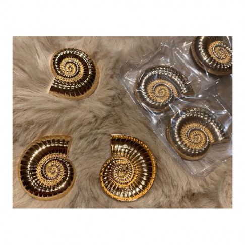 S-M-4010 Metalinė saga "KRIAUKLĖ", 4cm,  aukso sp., 1 vnt.