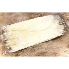 PS-P-6770  Povo plunksnos, KREMINĖS sp., 10 vnt., apie 14cm.