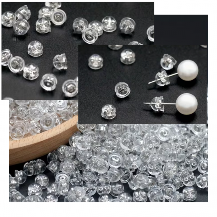 SID-A-3141 Spaustukai auskarams, 5mm, 10 vnt.