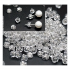 7-A-3143 Spaustukai auskarams, 5mm, 10 vnt., metalo sp.