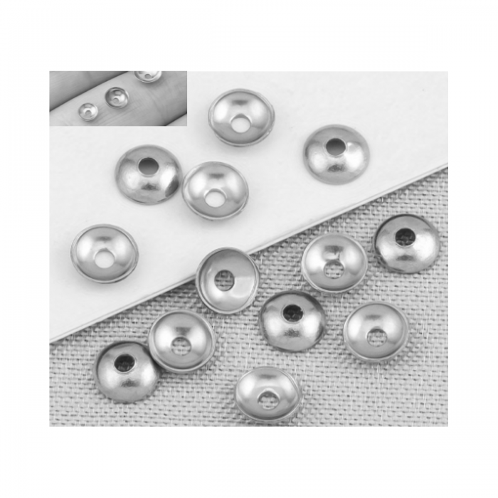 7-NP2028 Nerūdyjančio plieno kepurėlė, 4mm, 100 vnt.