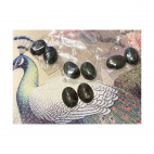 KAB-AK-18130  Jaspio-kraujo akmens kabašonai,18x13mm, 2 vnt.