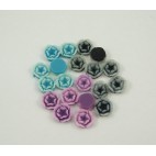 14-01 Akrilinė gėlyte, 13mm., violetinė