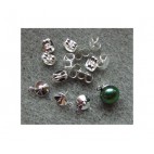 SID-429S Sidabruotos vinutės auskarams, su kilpute, 13x6mm, už 2