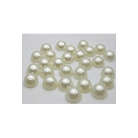 KAB-PR3354 Kabošonas, perlo imitacija (akrilinis) 14mm