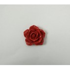 2-SKR01 Koralo pakabukas, (sintetinio), rožė, raudona 38mm