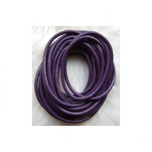 OD-VIR38 Odinė virvutė 3mm, violetinė, už 10 cm