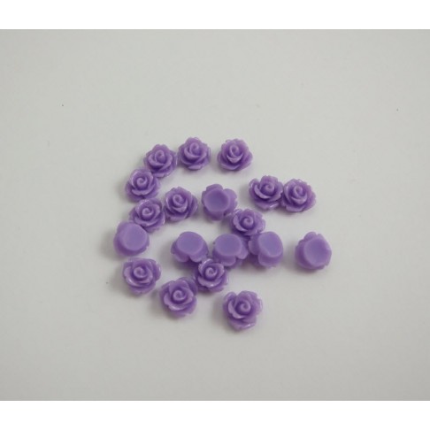 KU- 016  Gėlyte, violetine, 10mm., kaina už 10 vnt.