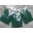 BIS-CEK1159  Preciosia biseris, 3.1mm, apie 10 gr.,  perl.ŽALIA