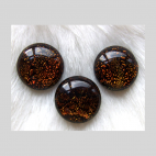 DHR-M2   Rankų darbo Dichroic stikliniai kabošonai, 18mm, už 3 vnt. (nuotraukoje)