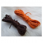 VR-33627  Medvilnės virvutė, 1mm, kaina už 3m rudos ir 3m oranžinės (nuotraukoje)