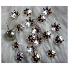 SID-14KPR  Sidabro sp., kepurėlė, 14mm karoliukui