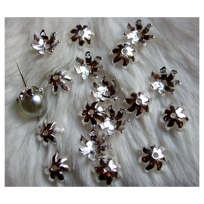 SID-14KPR  Sidabro sp., kepurėlė, 14mm karoliukui