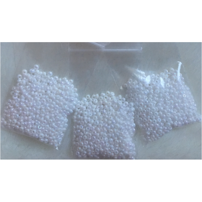 BIS-46205.10 Preciosia biseris, 2.3 mm, apie 10 gr., BALTAS