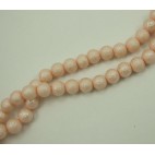 PER-12414 Stik. dekoruotas perlas, 12mm, šv. persikinės sp. 