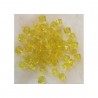 AK-KAR6  Akrilinis karoliukas, 8mm, daugiakampis, GELTONAS, 10 VNT.