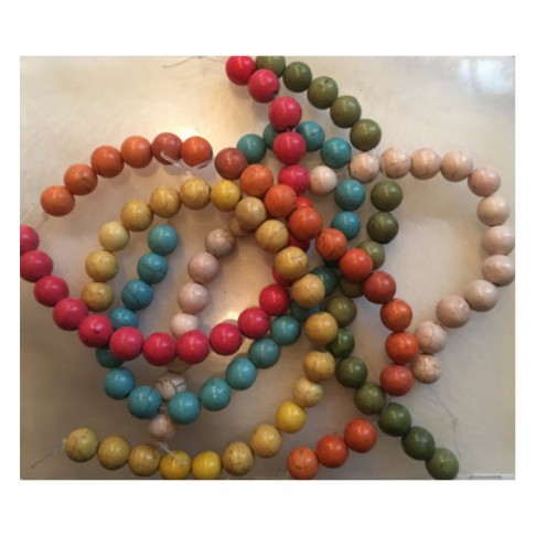 AK-MIX7120 Hovlito karoliukų MIX (nuotraukoje) apie 120 vnt, 10mm