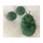 KP-08747 Komplektas, Aventiurinas, 45x32mm, 20mm-2vnt.(nuotraukoje)