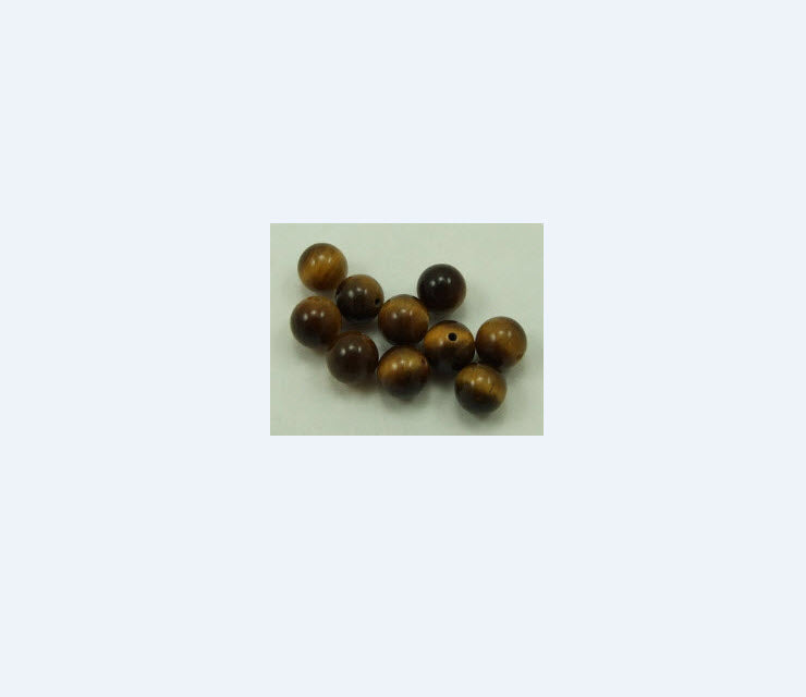 AKM-0412 pusiau gręžtas, tigro akis, 6mm, už 1vnt.