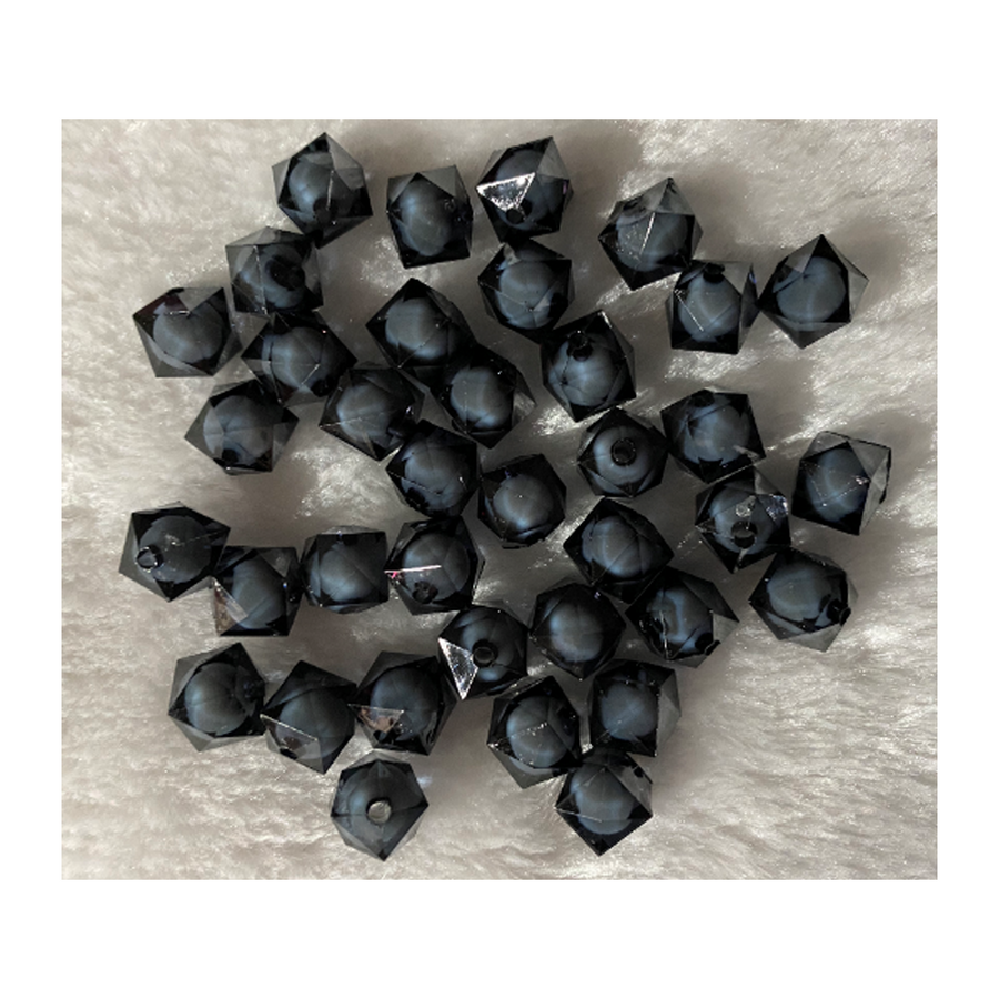 AKR-10A809  Akrilinis karoliukas, 10mm, 1 vnt., TAMSUS