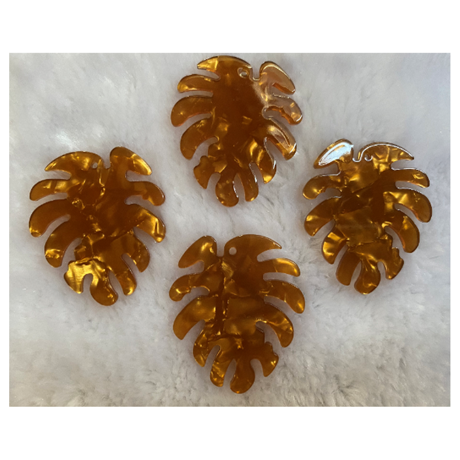 AKR-PS2   Akrilinis pakabukas, "Lapas", 45x38mm, 1vnt., RUDAS