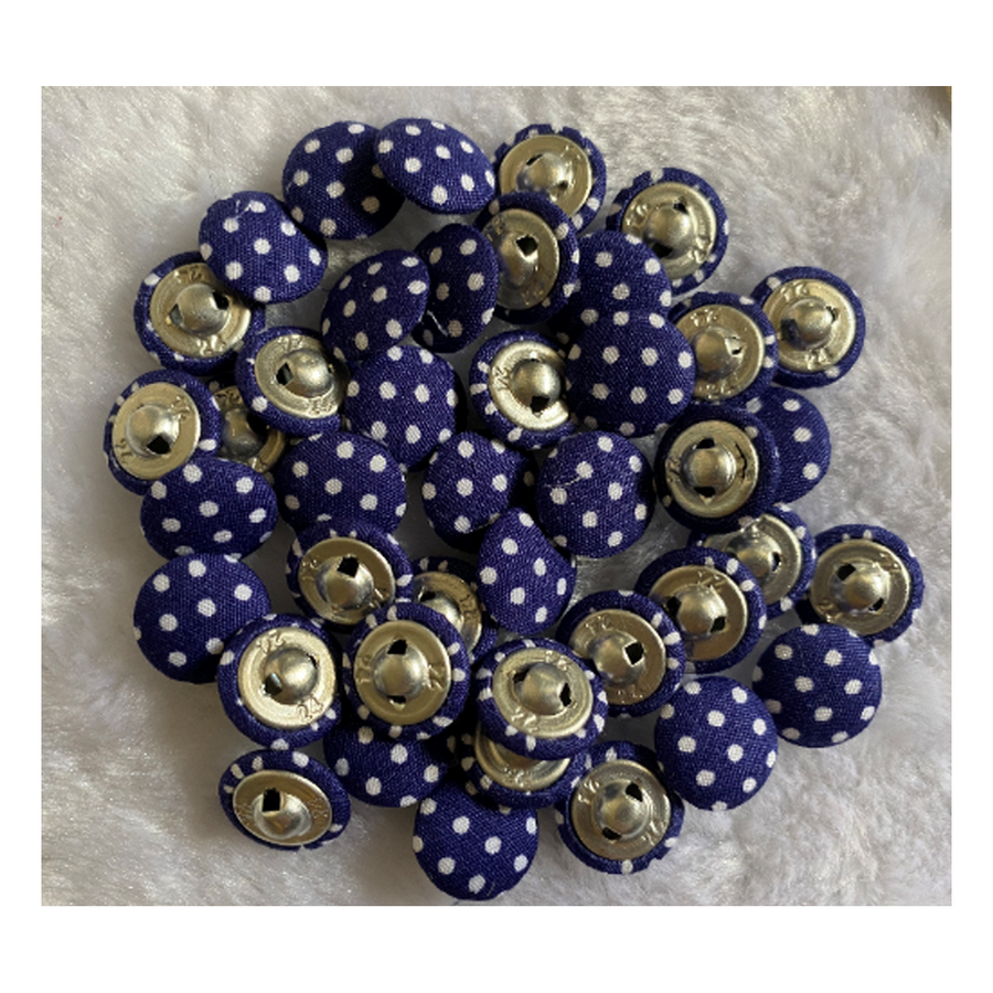 SG-10012  Traukta saga su taškeliais, 14mm, MĖLYNA, 1vnt.