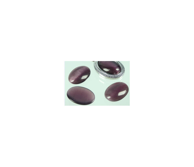 KABAS-3739 Katės akis, 18x13mm, ametisto sp.