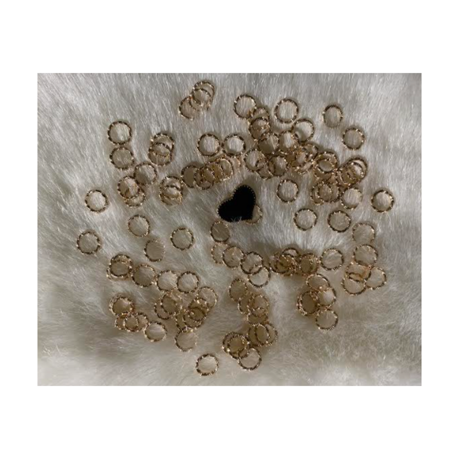 AUK-KC9061  Žiedelis, 8x1mm, graviruotas, KC, 1vnt.