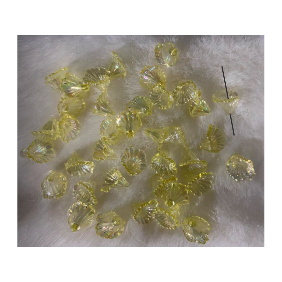GS-A031  Akrilinė gėlytė, 12mm, 1vnt., Gelsva AB