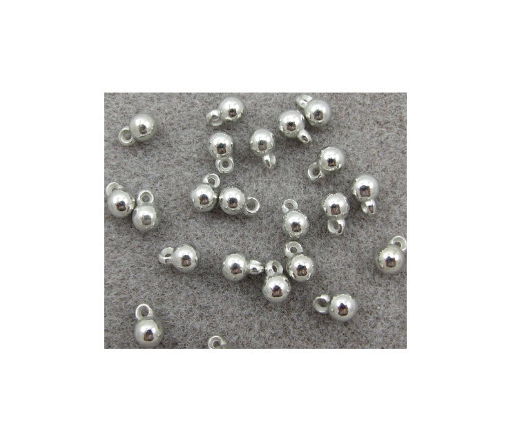 7-PA8560 Burbuliukas-pakabukas, metalizuotas, 9x6mm