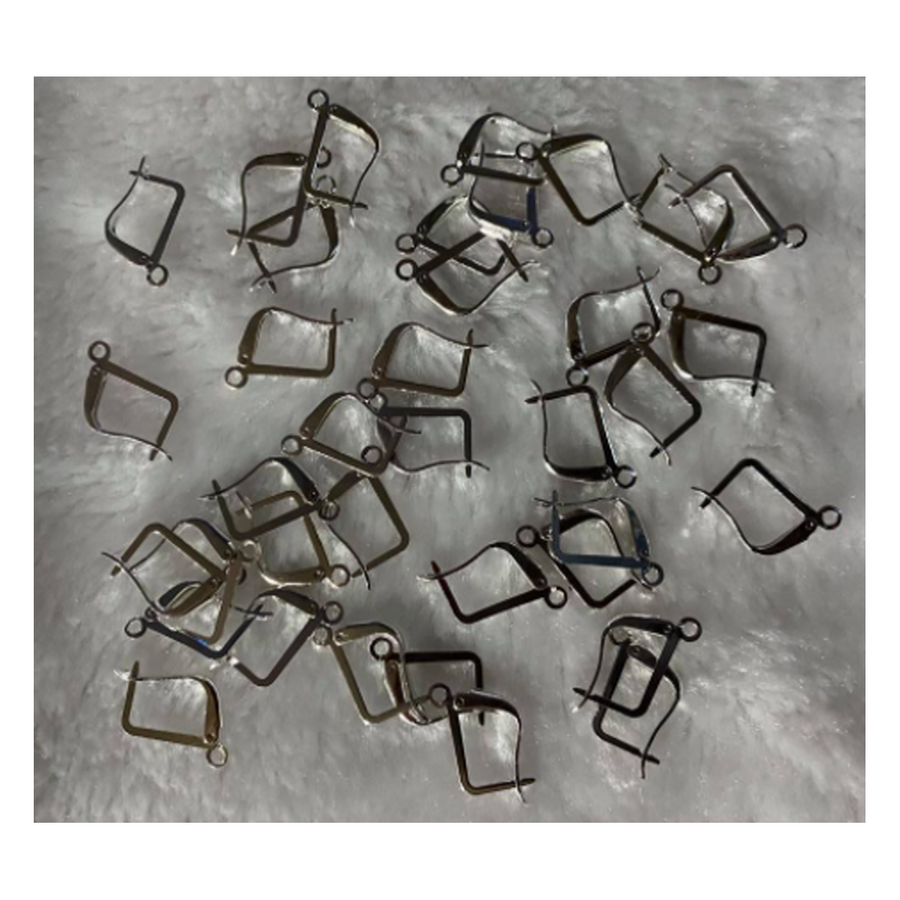SID-15042  Auskarams, uždari kabliukai, 15x10mm, už porą.