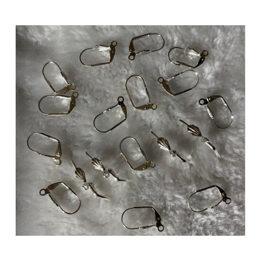 SID-KA10  Uždari kabliukai auskarams, sidabro sp., 17x11mm, 1pora.