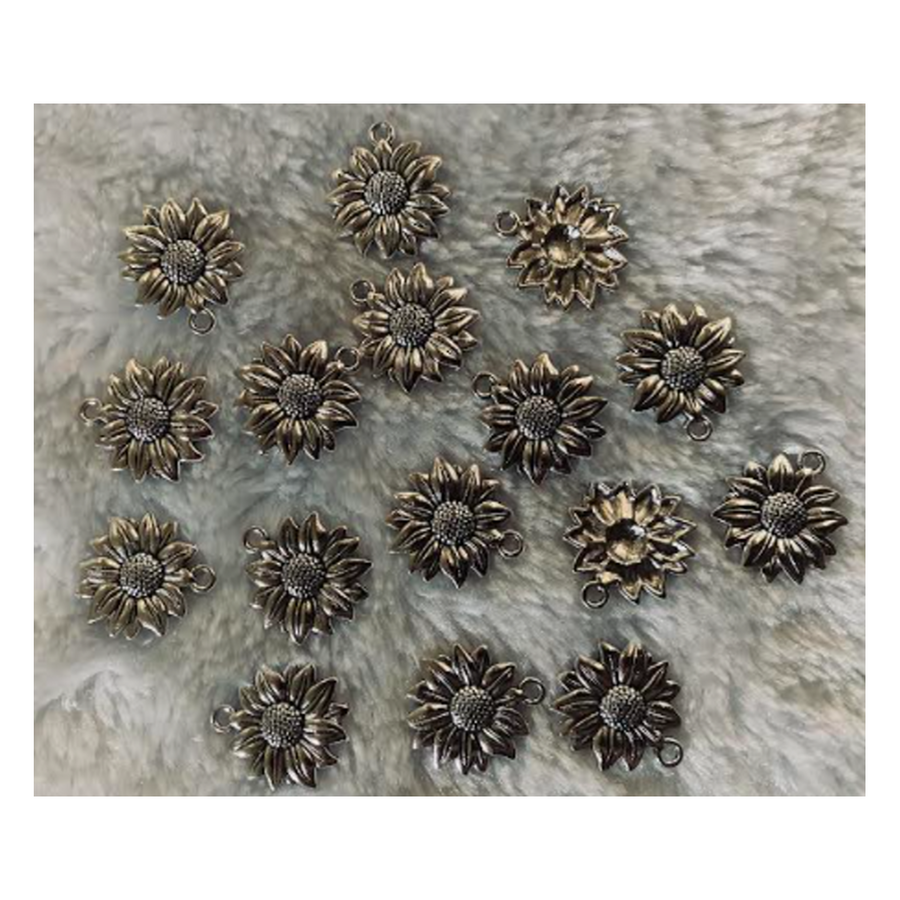 7-9123  Pakabukas "Saulėgrąža", 19x22mm, 1vnt.
