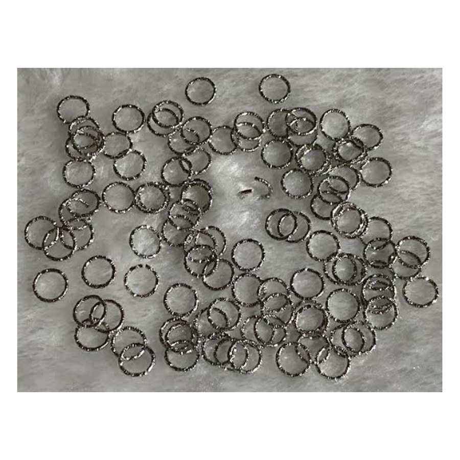 7-Z-10   Žiedelis, 10mmx1mm, 1vnt., tamsesnio sidabro sp.