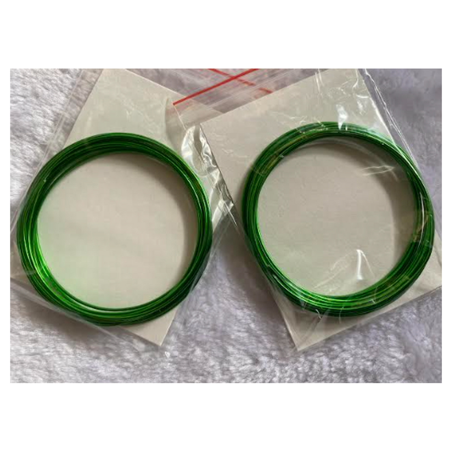 VT-A-702  Aliuminio vielutė, minkšta, 1.2mm, 2,30 metrai, ŽALIA