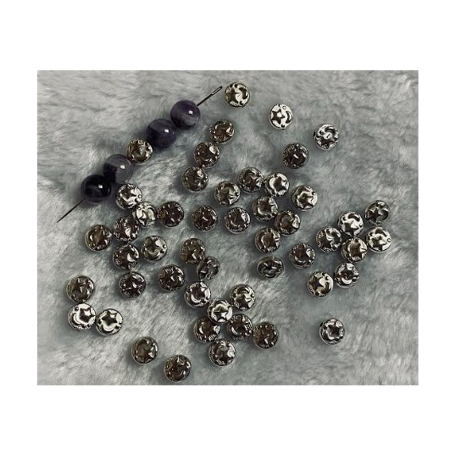 MET-9-4884  Metalizuotas karoliukas, 9x3mm,  10 vnt.