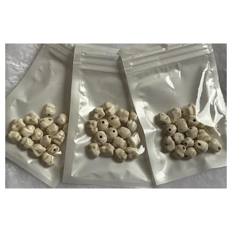 AK-H-0104  Magnezito karoliukai, apie10mm, už 17vnt.