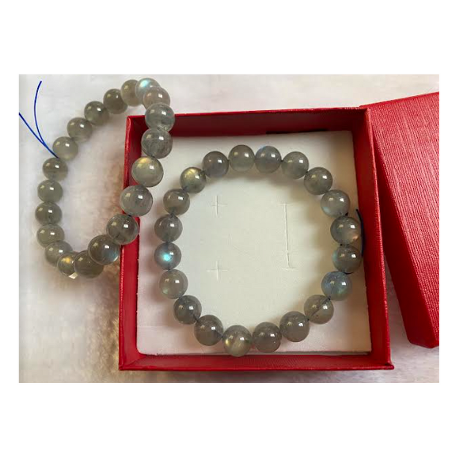 AK-NAT-3237  Akmeniniai karoliukai, labradorite,   apie 20vnt.