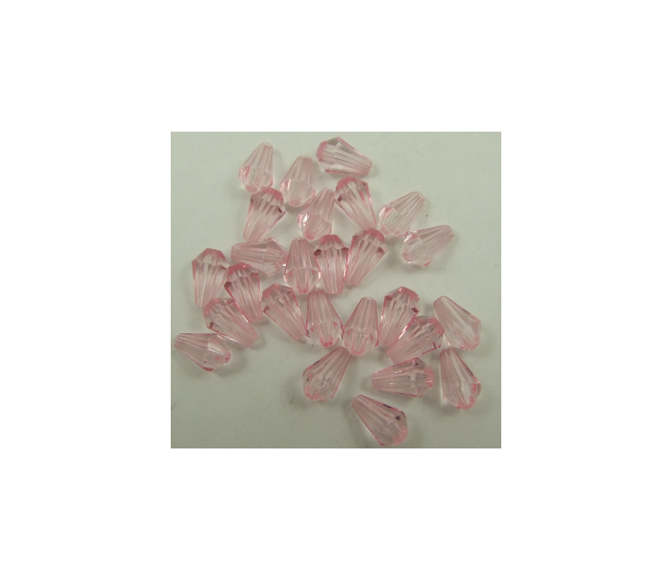 AKRI-2 Akrilinis lašelis 10x6mm, rausvas