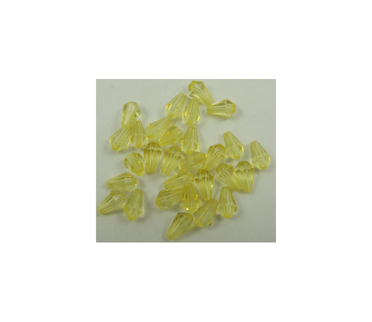 AKRI-5 Akrilinis lašelis 10x6mm,geltonas