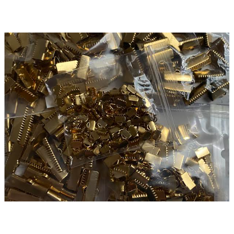 AUK-NP-113  Nerūdyjančio plieno užbaigimo  detalė, 10.5mm, 1 vnt., aukso sp.