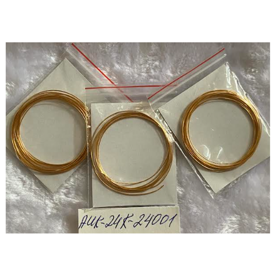 AUK-24K-24001  Vielutė, 24K aukso sp., 0.6mm, už 1.60 metro.